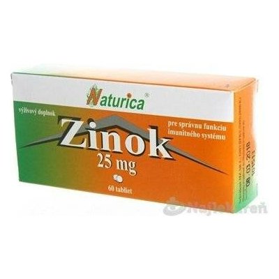 Naturica ZINEK 25 mg 60 ks – Hledejceny.cz