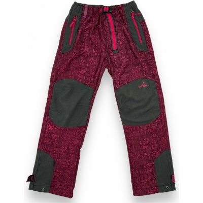 Grace Dívčí sportovní kalhoty na gumu černo růžové – Zboží Mobilmania