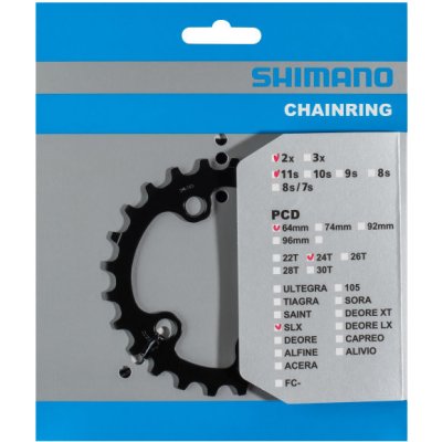 převodník 24z Shimano SLX FC-M7000 2x11 4 díry – Zboží Mobilmania