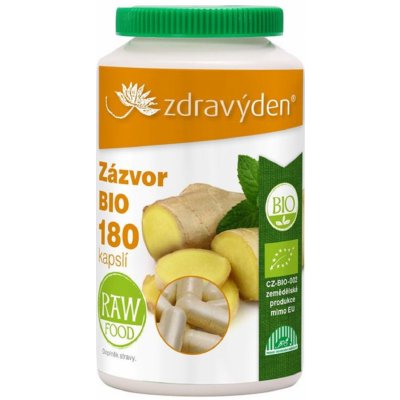 Zdravý den Zázvor BIO 180 kapslí – Hledejceny.cz