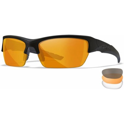 Brýle Valor 2.5 Wiley X 3 skla Čiré + Kouřově šedé + Oranžové Light Rust Černá
