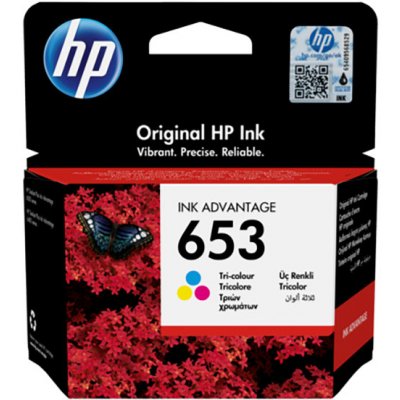 HP 653 originální inkoustová kazeta tříbarevná 3YM74AE – Zboží Mobilmania
