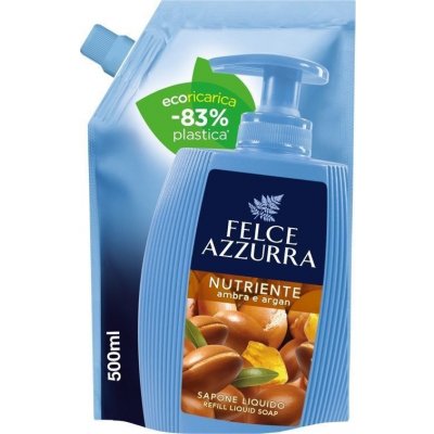 Felce Azzurra Nutriente ambra e argan tekuté mýdlo náhradní náplň 500 ml