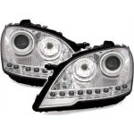 Mercedes ML 164 facelift 08- přední lampy chrom LED