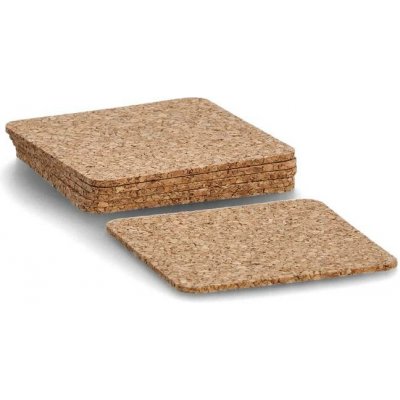 Zeller Podtácek korek 6ks čvtercový 9,5x9,5cm – Sleviste.cz