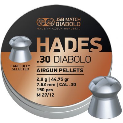 Diabolky JSB Match Diabolo JSB Hades cal .30/ 7,62 mm 150 ks – Hledejceny.cz