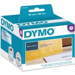 Dymo papírové štítky 89mm x 36mm, průhledné, velké, 260 ks, 99013, S0722410 99013 – Zboží Živě