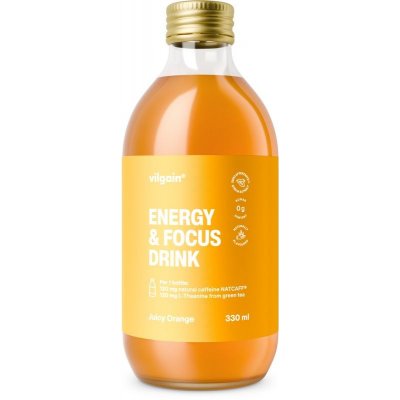 Vilgain Energy & Focus Drink Pomeranč 330 ml – Zboží Dáma