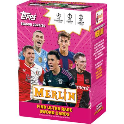 Topps 2023-24 Merlin UEFA Club Competitions Blaster Box Exclusive – Zboží Mobilmania