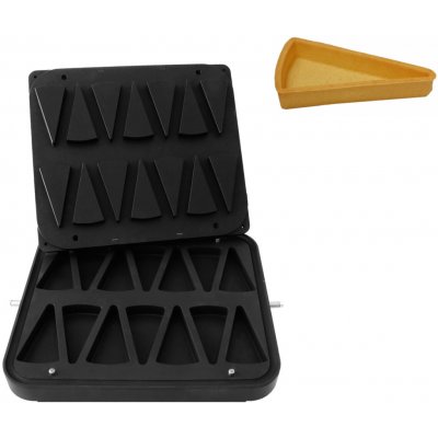 G.Gastro Formy pro stroj na tartaletky TMPIC - Tvar tartaletek: Kus dortu - 110x60 mm - Výška: 19 mm - pro 14 tartaletek - D9783852 – Hledejceny.cz