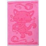 Profod Dětský ručník Cat pink 30 x 50 cm – Sleviste.cz