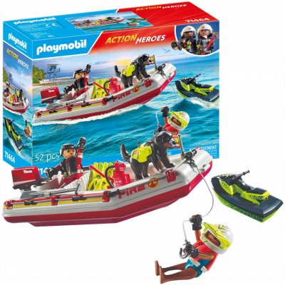 PLAYMOBIL 71464 Hasičský člun s vodním skútrem – Zboží Dáma