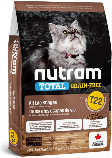 Nutram cat T22 GF CHICKEN turkey 1,13 kg