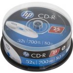 HP CD-R 700MB 52x, cakebox, 25ks (69311) – Sleviste.cz