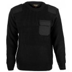 Svetr pletený ke krku s aplikacemi Z0060 černá – Zboží Dáma