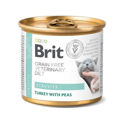 BRIT Veterinary Diet Struvite Turkey&Pea 0,2 kg