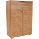Kondela Botník s dvířky FP-03 natural – Zboží Dáma