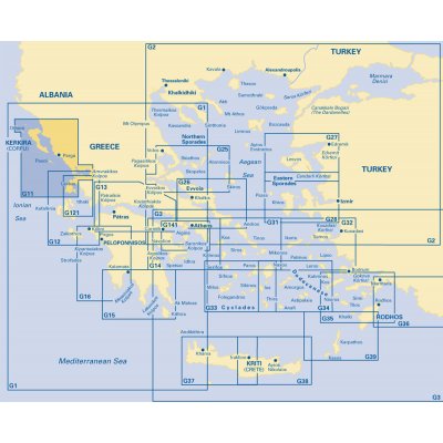 Námořní mapa Imray G11 North Ionian Island - Nísos Kérkira to Nísos Levkas IMG11