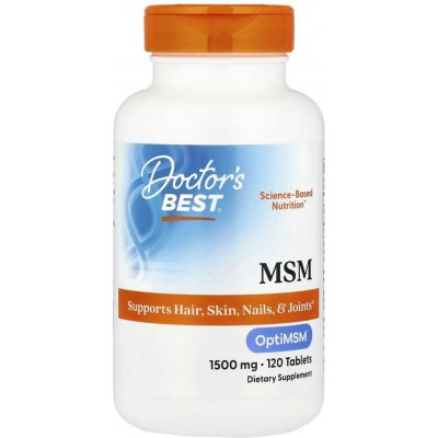 Doctor's Best MSM s OptiMSM 1500 mg 120 tablet – Hledejceny.cz