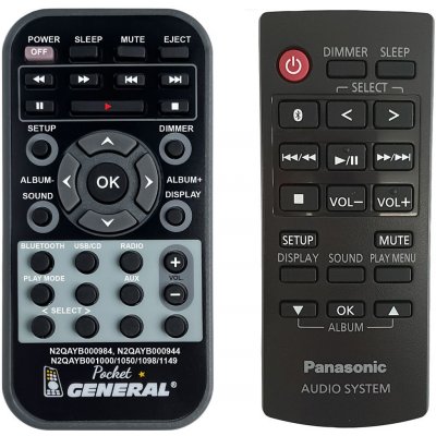 Dálkový ovladač General Panasonic N2QAYB001215 – Hledejceny.cz