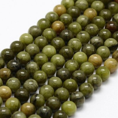 Jadeit 6mm šňůra (58 - 60 korálků) – Sleviste.cz