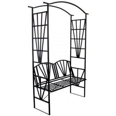 ShopJK Zahradní pergola s lavicí 114 x 45 x 208 cm – Sleviste.cz