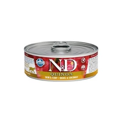 N&D CAT QUINOA Adult Quail & Coconut 12 x 80 g – Zboží Mobilmania