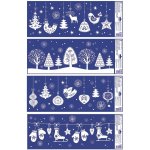 Anděl Přerov Okenní fólie visící dekorace s glitry 60 x 22,5 cm – Hledejceny.cz