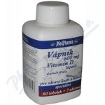 MedPharma Vápník 600 mg + vitamin D 67 tobolek – Hledejceny.cz
