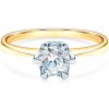 Prsteny Savicki zásnubní prsten Triumph of Love: dvoubarevné zlato diamant PI ZB D 00079-C