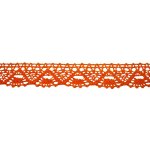 Bavlněná paličkovaná krajka 2023/30mm oranžová/5m – Zboží Mobilmania
