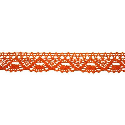 Bavlněná paličkovaná krajka 2023/30mm oranžová/5m – Zboží Mobilmania