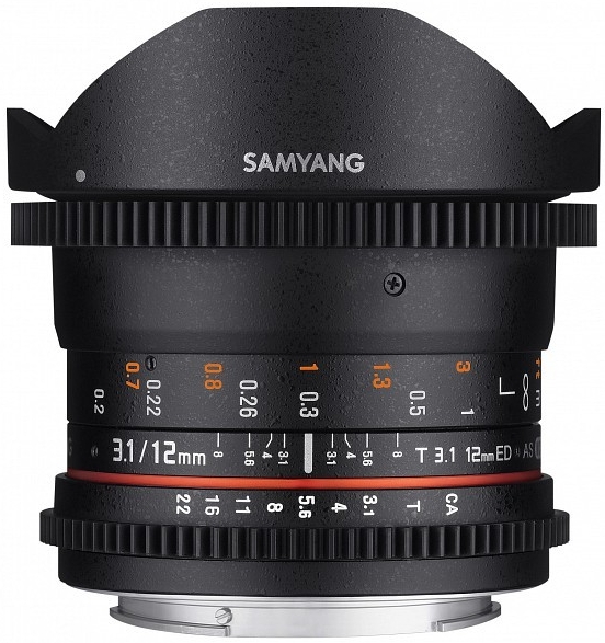 Samyang 12mm T3.1 VDSLR ED AS NCS Fisheye Pentax K