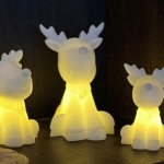 SIRIUS LED voskový sob Naja,11,6 cm, bílý – Hledejceny.cz