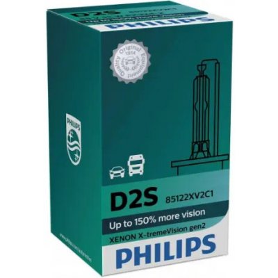 PHILIPS XENONOVÁ VÝBOJKA D2S X-TREMEVISION GEN2 85V 35W 85122XV2C1 – Hledejceny.cz