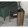 Konferenční stolek Asir MARBEL 40x75 cm hnědá černá