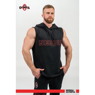NEBBIA mikina bez rukávů IRON BEAST 710 black – Zboží Dáma