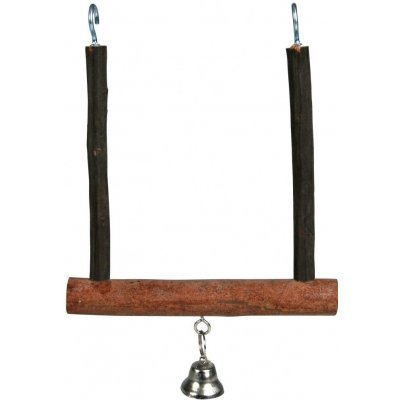 TRIXIE Houpačka dřevěná se zvonečkem 12 cm x 15 cm – Zboží Mobilmania