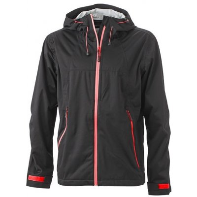 James Nicholson pánská softshell bunda Outdoor Jacket černá červená – Zboží Mobilmania