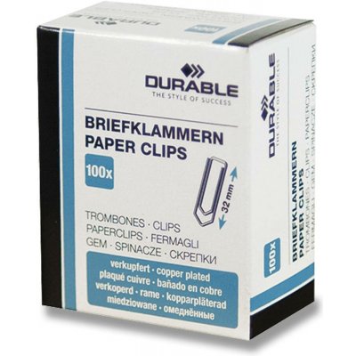 Durable - kancelářské sponky - 32 mm, 100 ks – Hledejceny.cz