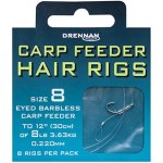 Drennan návazce Carp Feeder Hair Rigs Barbless 14 6 lb – Sleviste.cz