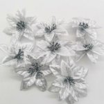 Vánoční hvězda malá metalická stříbrná – Zboží Dáma