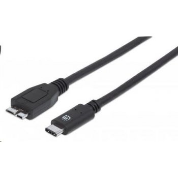 Manhattan 353397 USB 3.0 Micro B - USB 3.1 C, (M/M), černý