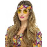 Smiffys Brýle Hippie lenonky žluté – Zboží Dáma