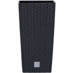 Květináč RATO SQUARE 20 x 20 x 37,6 cm antracitový – Hledejceny.cz