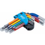 BGS technic sada zahnutých klíčů vícebarevné krátké vnitřní šestihran 1,5 - 10 mm 9dílná BGS 74454 – Zboží Dáma