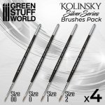 Kolinsky Brush Set - Silver Series (Green Stuff World) – Hledejceny.cz