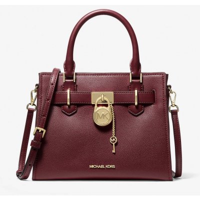 Michael Kors dámská kožená kabelka Hamilton vínová – Hledejceny.cz