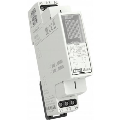ELKO EP VS116K/červená Pomocné relé 16 A, 230 V AC / 24 V AC/DC, červená LED – Zboží Mobilmania