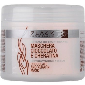 Black maska na vlasy Keratin Cioccolato E Cheratina 500 ml